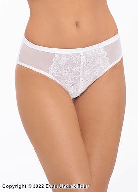 Beautiful panties, high quality cotton, floral lace, mesh inlay